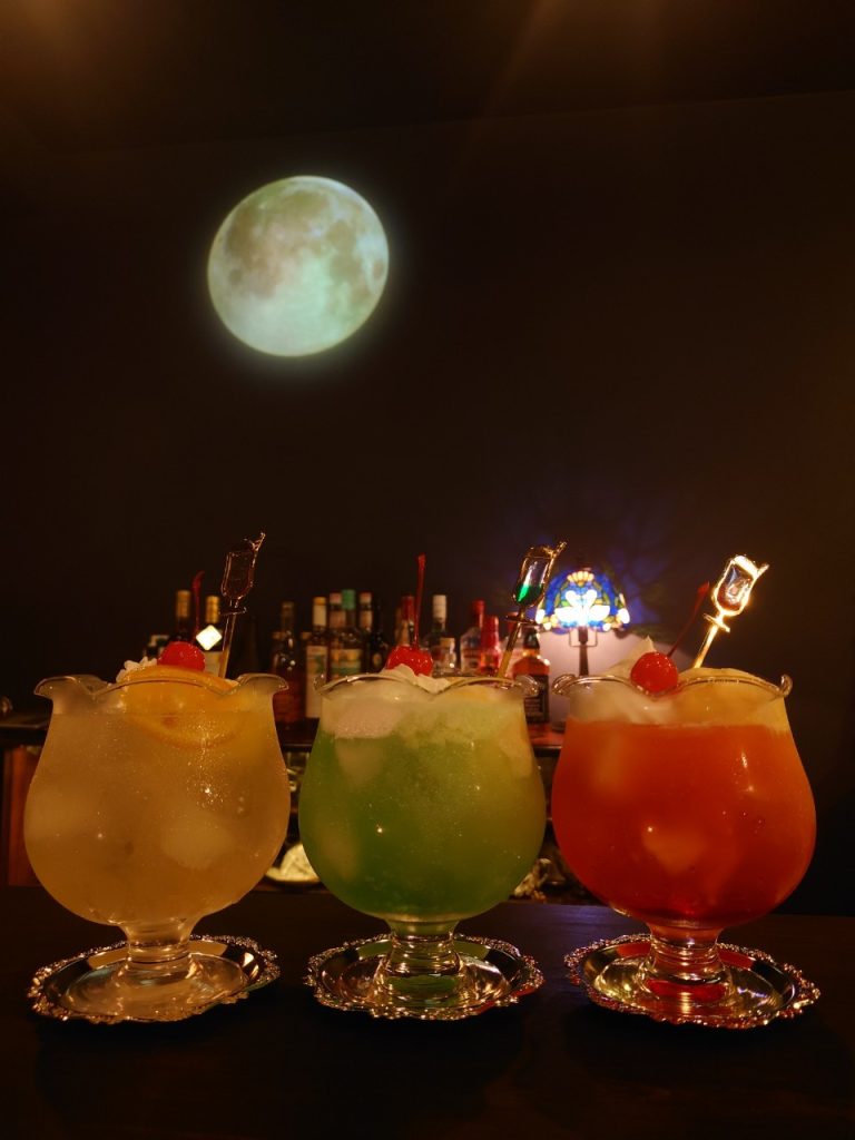 金魚鉢のクリームソーダ(メロン・いちご・レモネード)の画像と説明